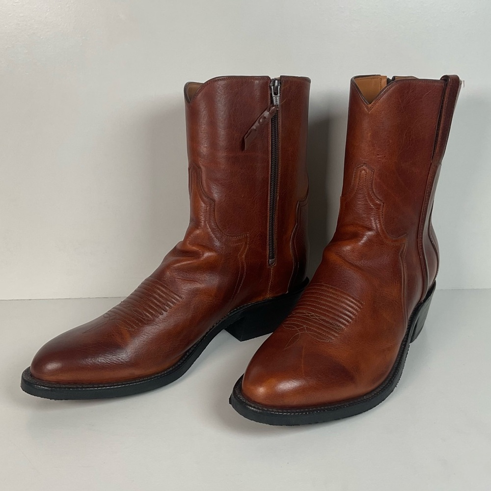 Lucchese Western Side Zip Boots | Ankle | Classics Handmade | Men’s 10.5 EE